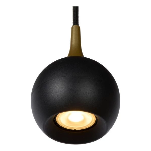 Lucide FAVORI - Hanglamp - Ø 9 cm - 1xGU10 - Zwart - detail 4